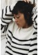 Striped Wool Sweater - Vintage White
