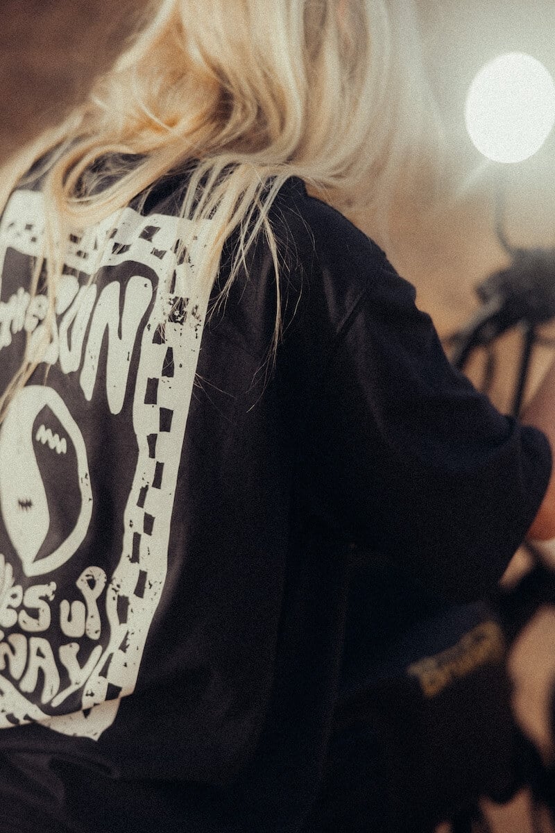 Yin Yang Box Tee - Acid Black