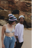 Flip Drip Beanie - Petrol & Pink Kush Flip Drip Beanie - Petrol & Pink Kush