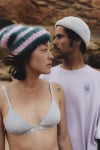 Flip Drip Beanie - Petrol & Pink Kush