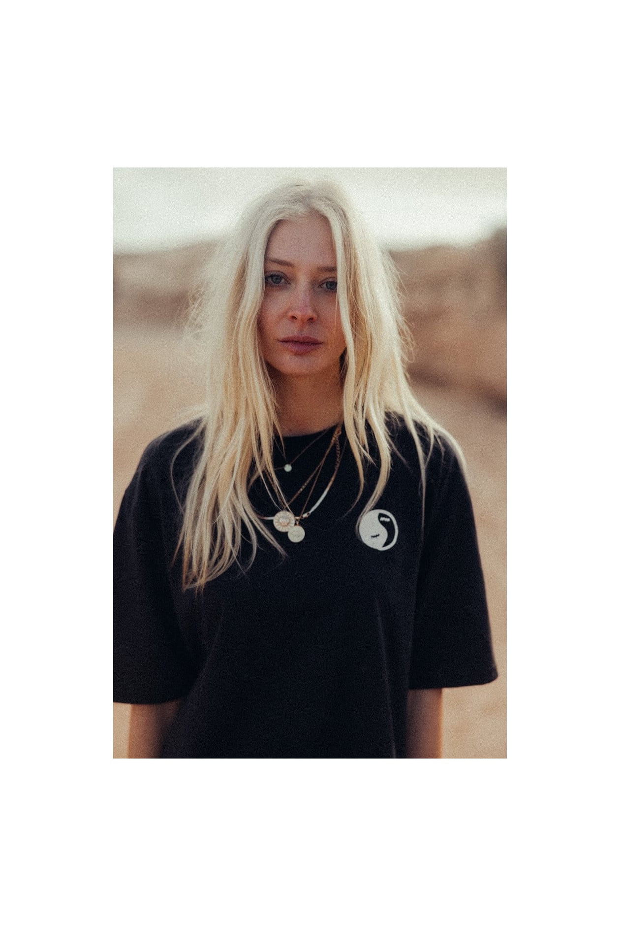 Yin Yang Box Tee - Acid Black Yin Yang Box Tee - Acid Black