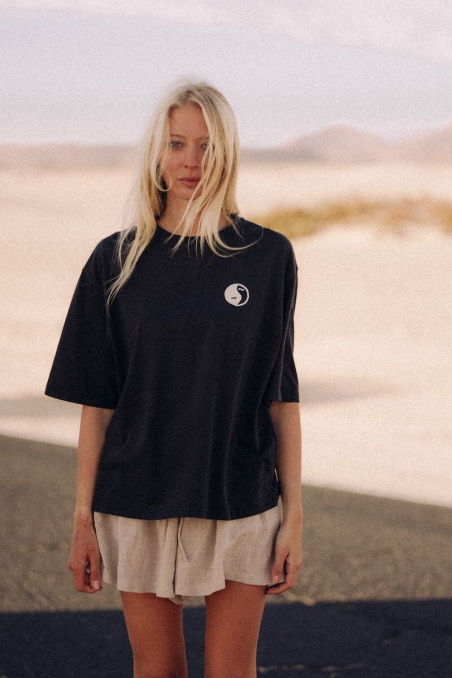 Yin Yang Box Tee - Acid Black Yin Yang Box Tee - Acid Black