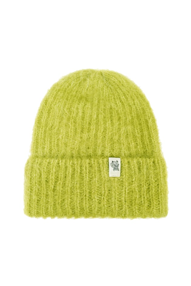 Flip Drip Beanie - Lime | Surf Inc. Flip Drip Beanie - Lime | Surf Inc.