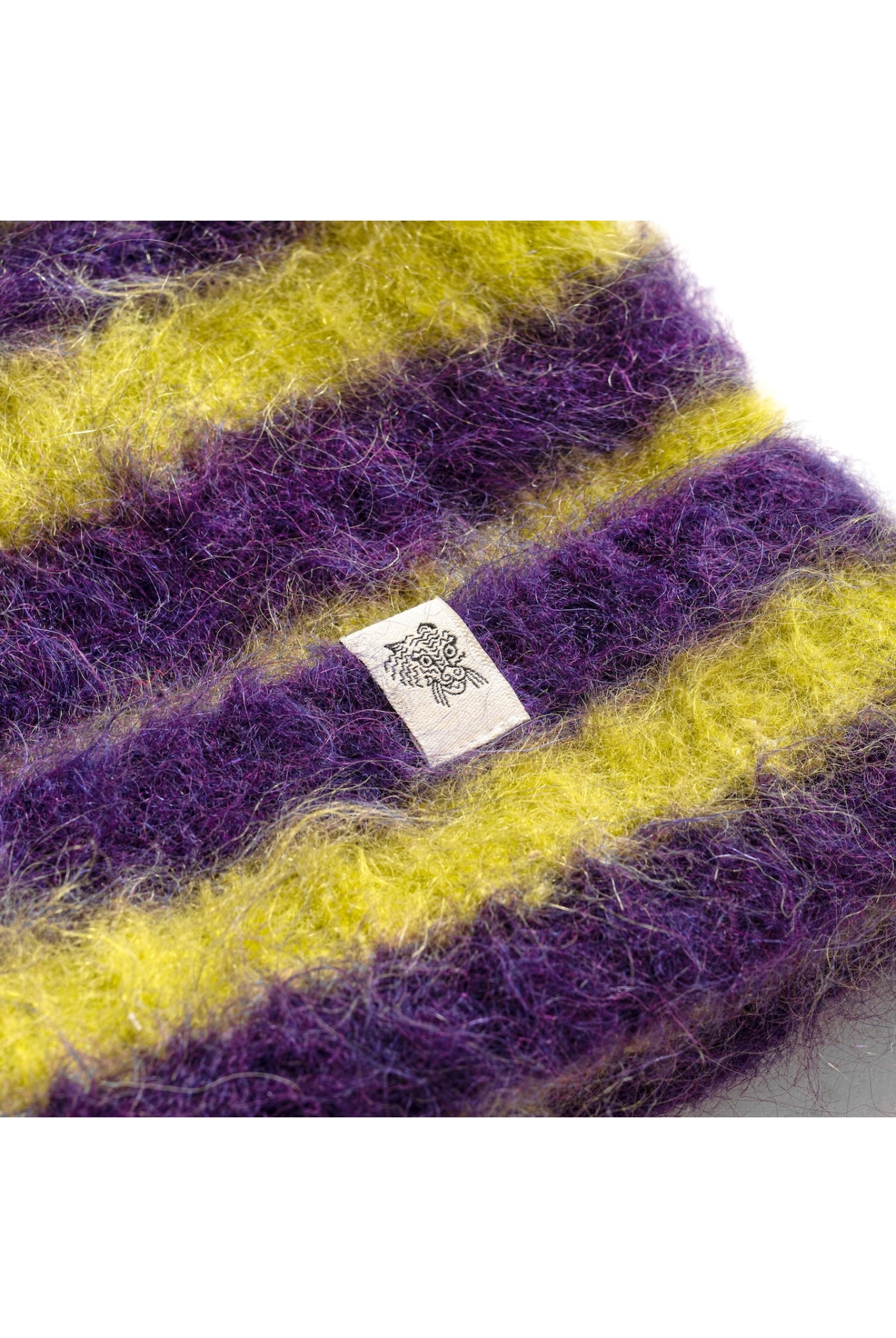 Flip Drip Beanie - Lime & Plum