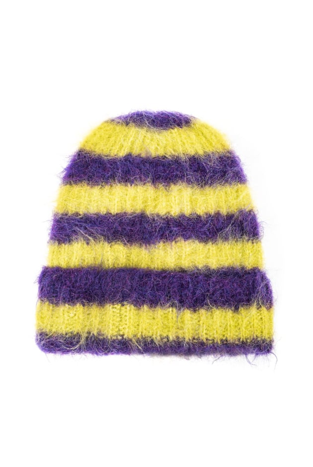 Flip Drip Beanie - Lime & Plum Flip Drip Beanie - Lime & Plum