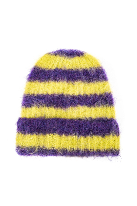 Flip Drip Beanie - Lime & Plum Flip Drip Beanie - Lime & Plum