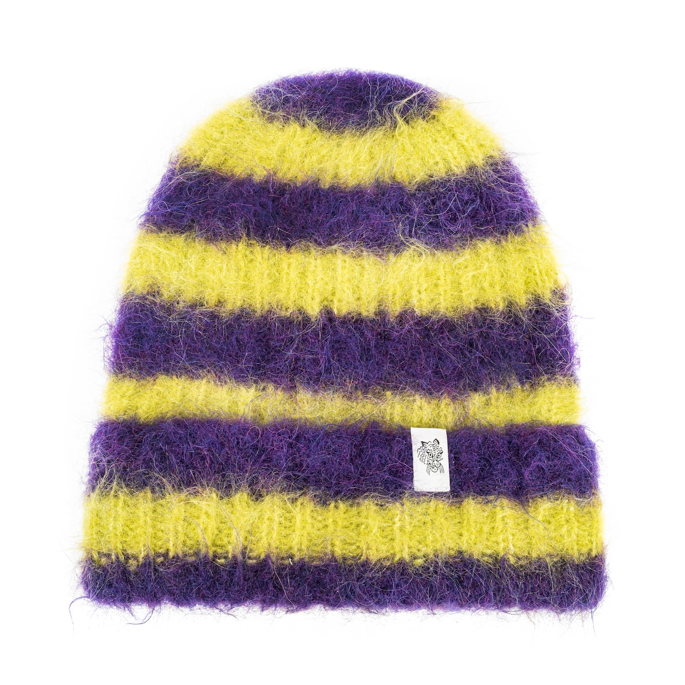 Flip Drip Beanie - Lime & Plum