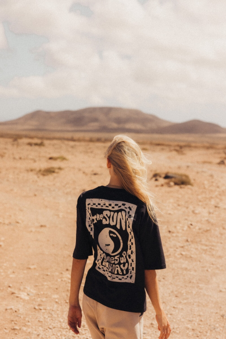 Yin Yang Box Tee - Acid Black Yin Yang Box Tee - Acid Black