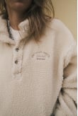 Sherpa High Neck Sweat - Vintage White Sherpa High Neck Sweat - Vintage White