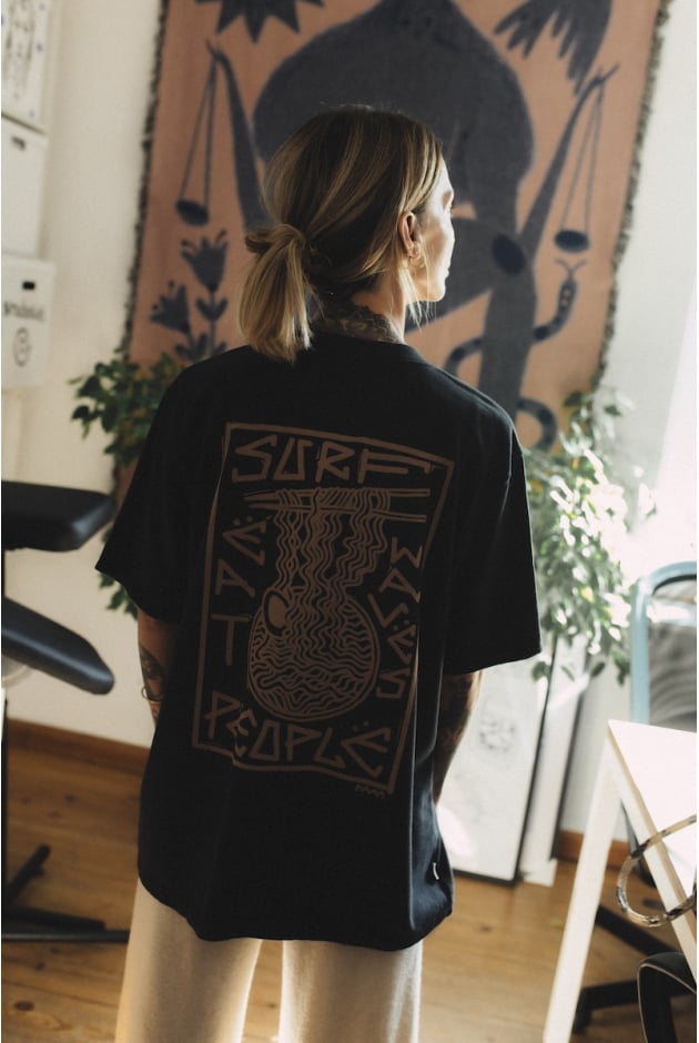 Surf Ramen Tee - Acid Black Surf Ramen Tee - Acid Black