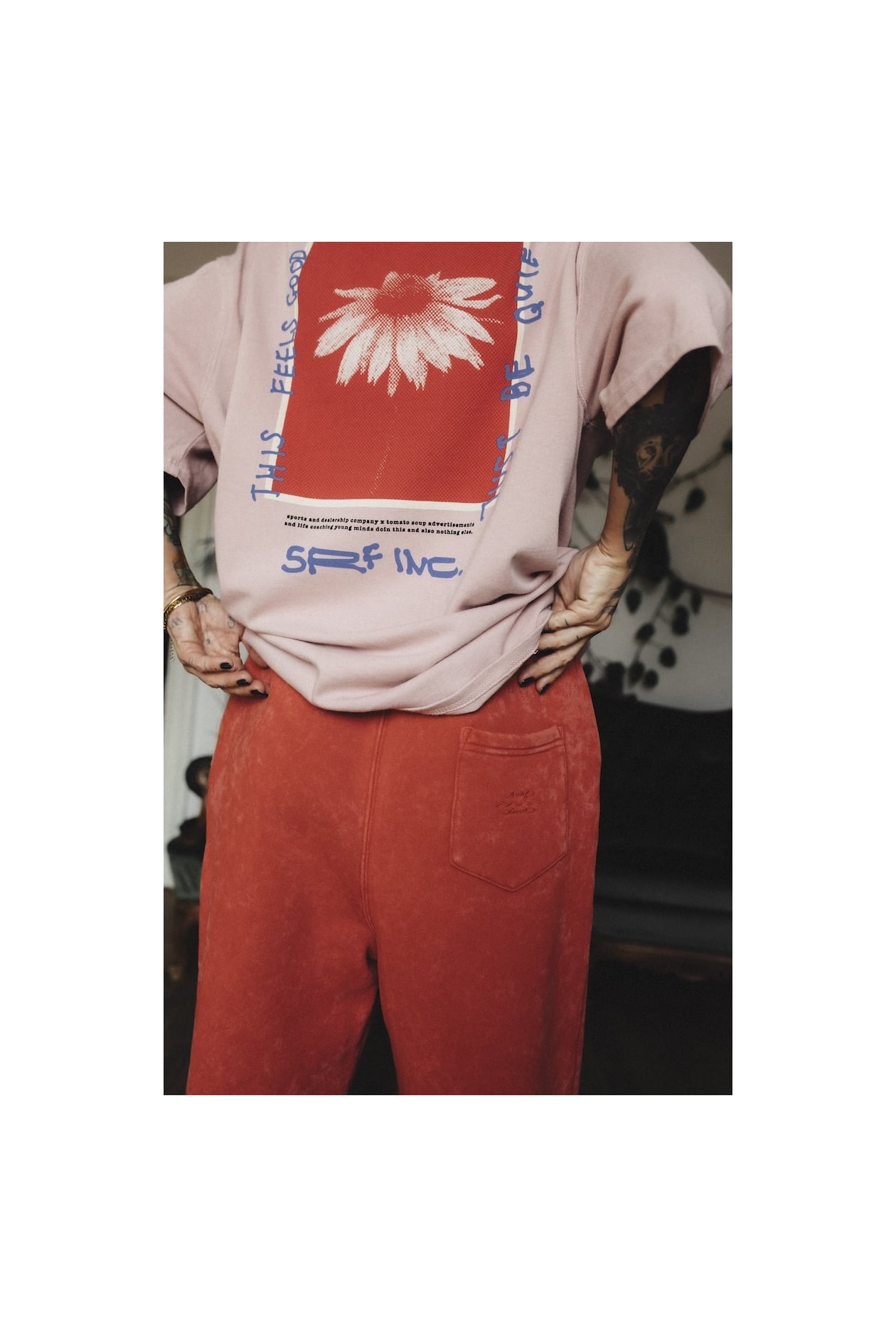 Track Joggers - Formula Red