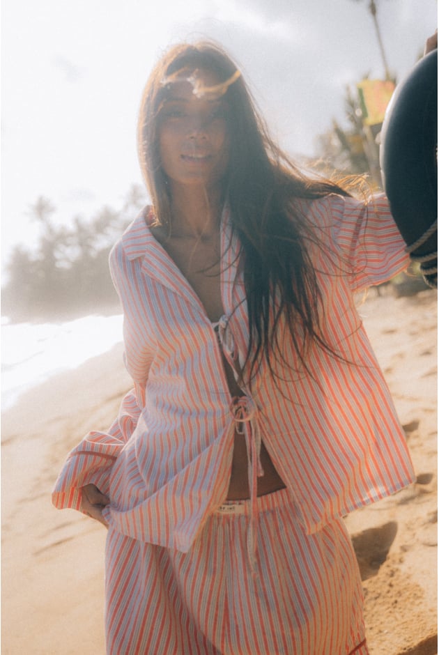 Whitney Stripe Shorts - Mango Kush Whitney Stripe Shorts - Mango Kush