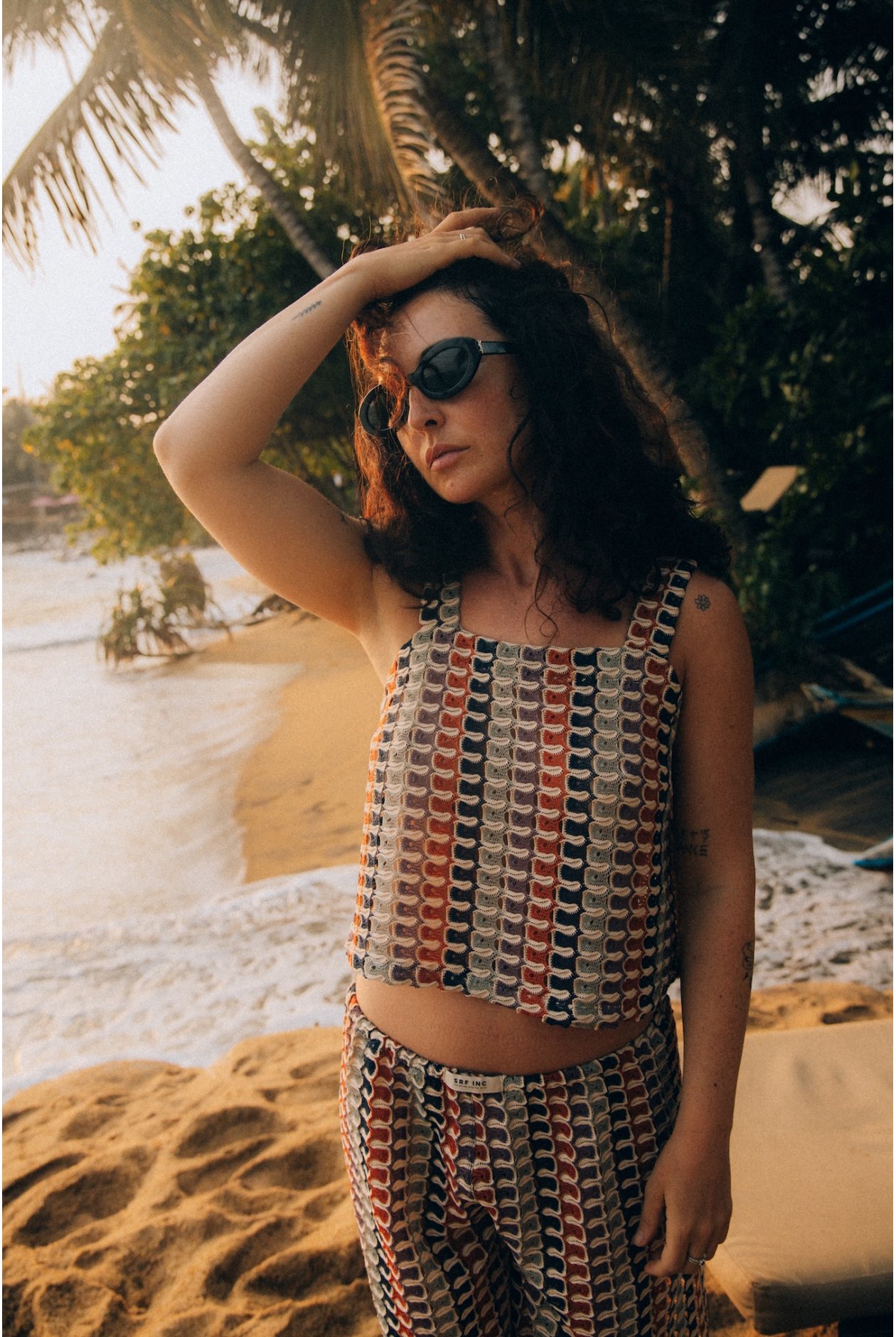 Crochet Crop Top - Multicolor Crochet Crop Top - Multicolor