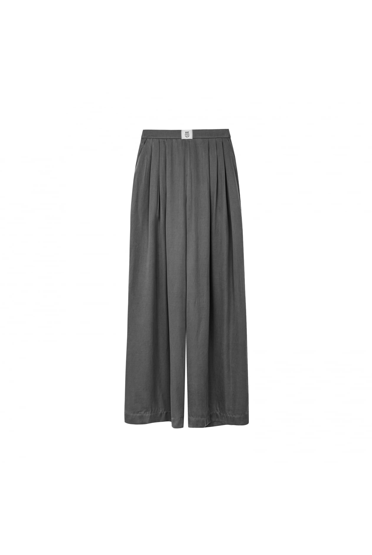 Cupro Loose Pants - Stone Grey Cupro Loose Pants - Stone Grey