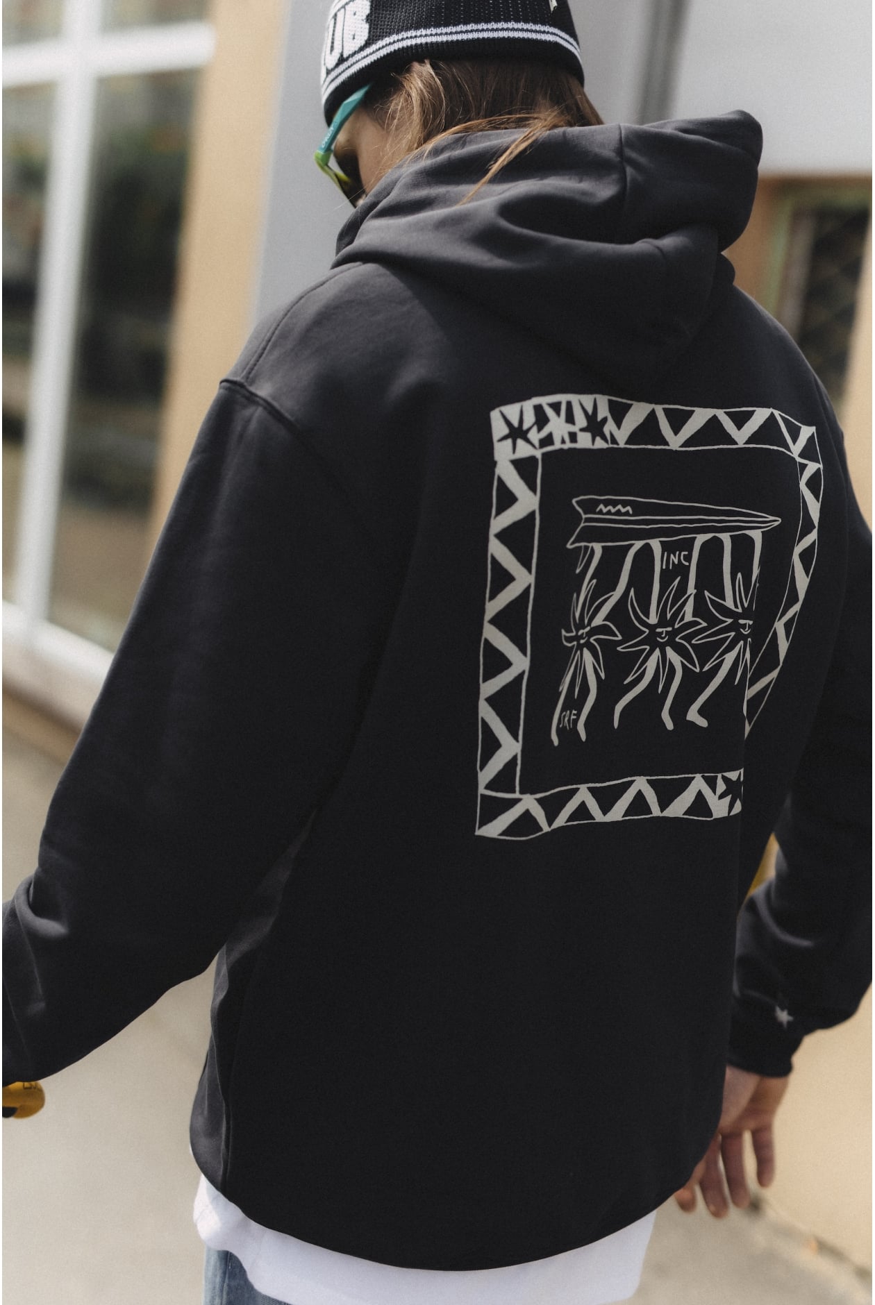 3Suns Hoodie - Acid Black 3Suns Hoodie - Acid Black
