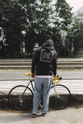 3Suns Hoodie - Acid Black