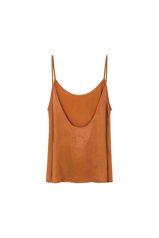 Cupro Loose Top - Copper | Surf Inc. Cupro Loose Top - Copper | Surf Inc.