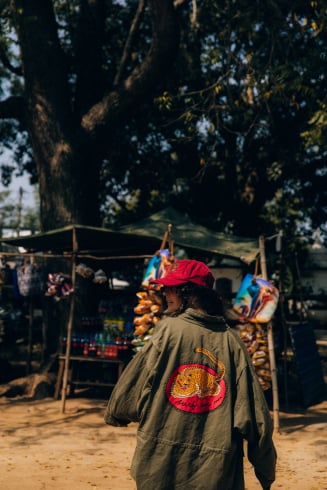 Mat Cat Jacket - Khaki Tree
