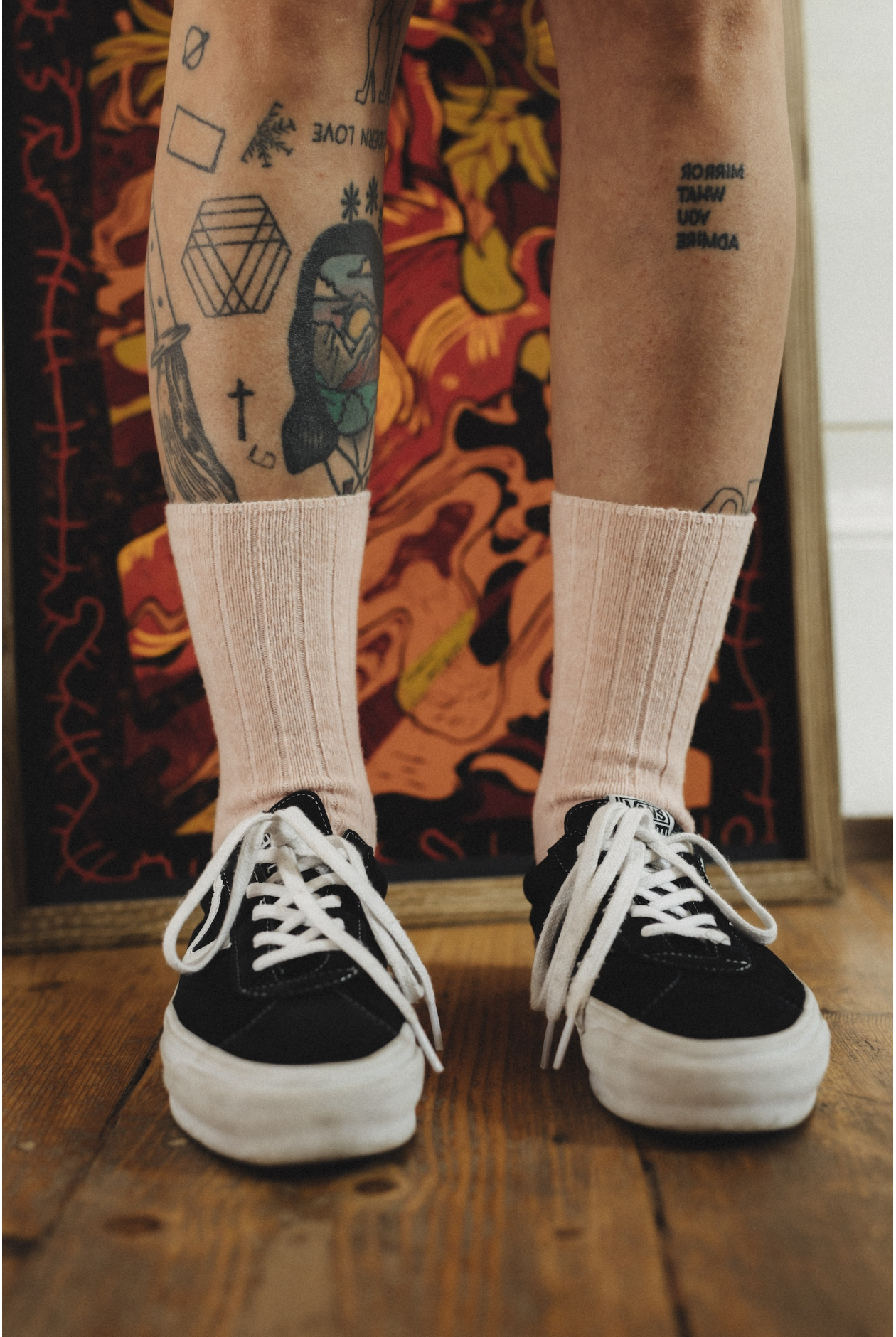 Just Pleasure Wool Socks - Light Pink