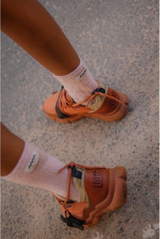 Just Pleasure Wool Socks - Light Pink Just Pleasure Wool Socks - Light Pink