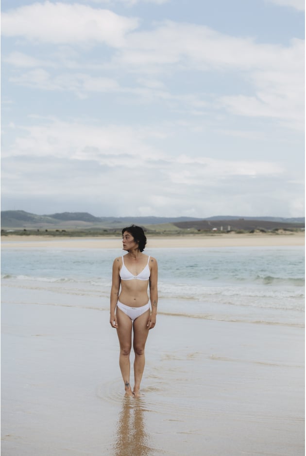 Stripe Lyocell Boxer Undies - Paper White Stripe Lyocell Boxer Undies - Paper White