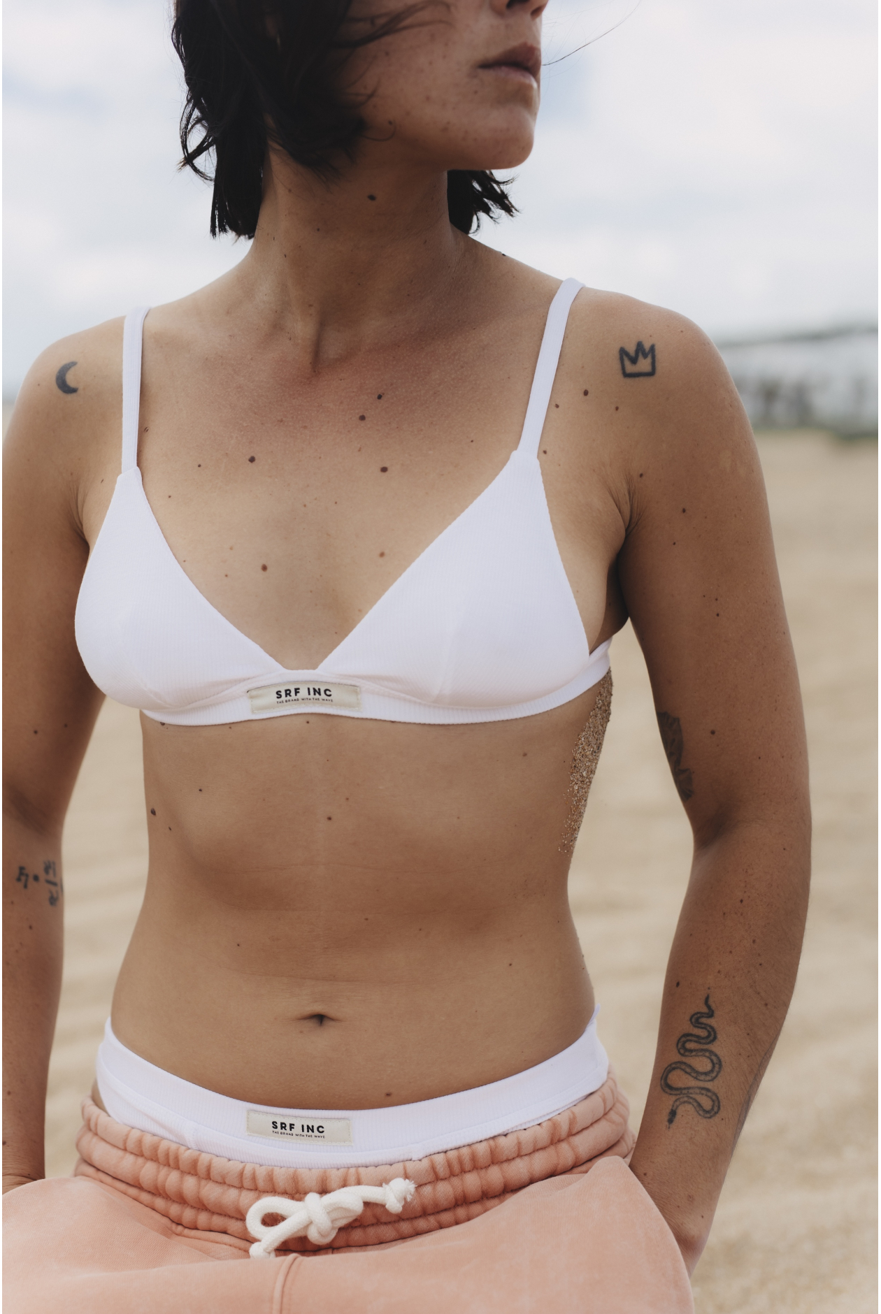 Stripe Lyocell Boxer Undies - Paper White Stripe Lyocell Boxer Undies - Paper White