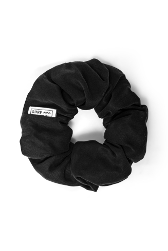 Cupro Hair Scrunchie - Space Black