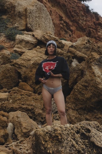 Stripe Lyocell Boxer Undies - Stone Grey