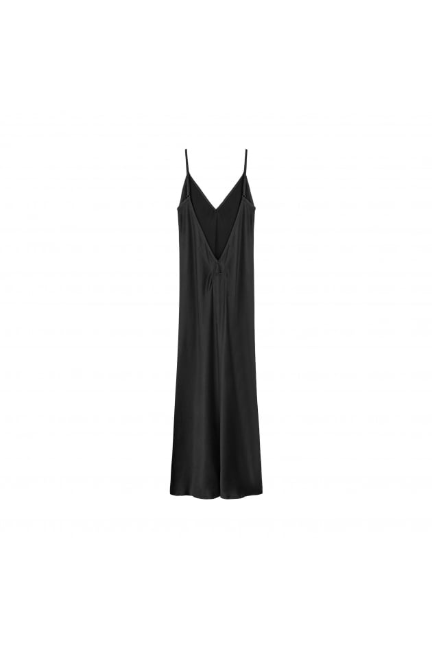 Midi Twisted Dress - Space Black | Surf Inc. Midi Twisted Dress - Space Black | Surf Inc.