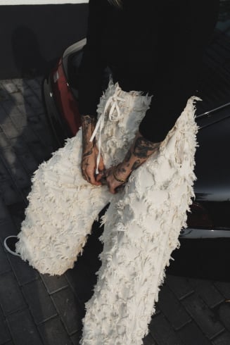 Ruffled Loose Pants - Super...