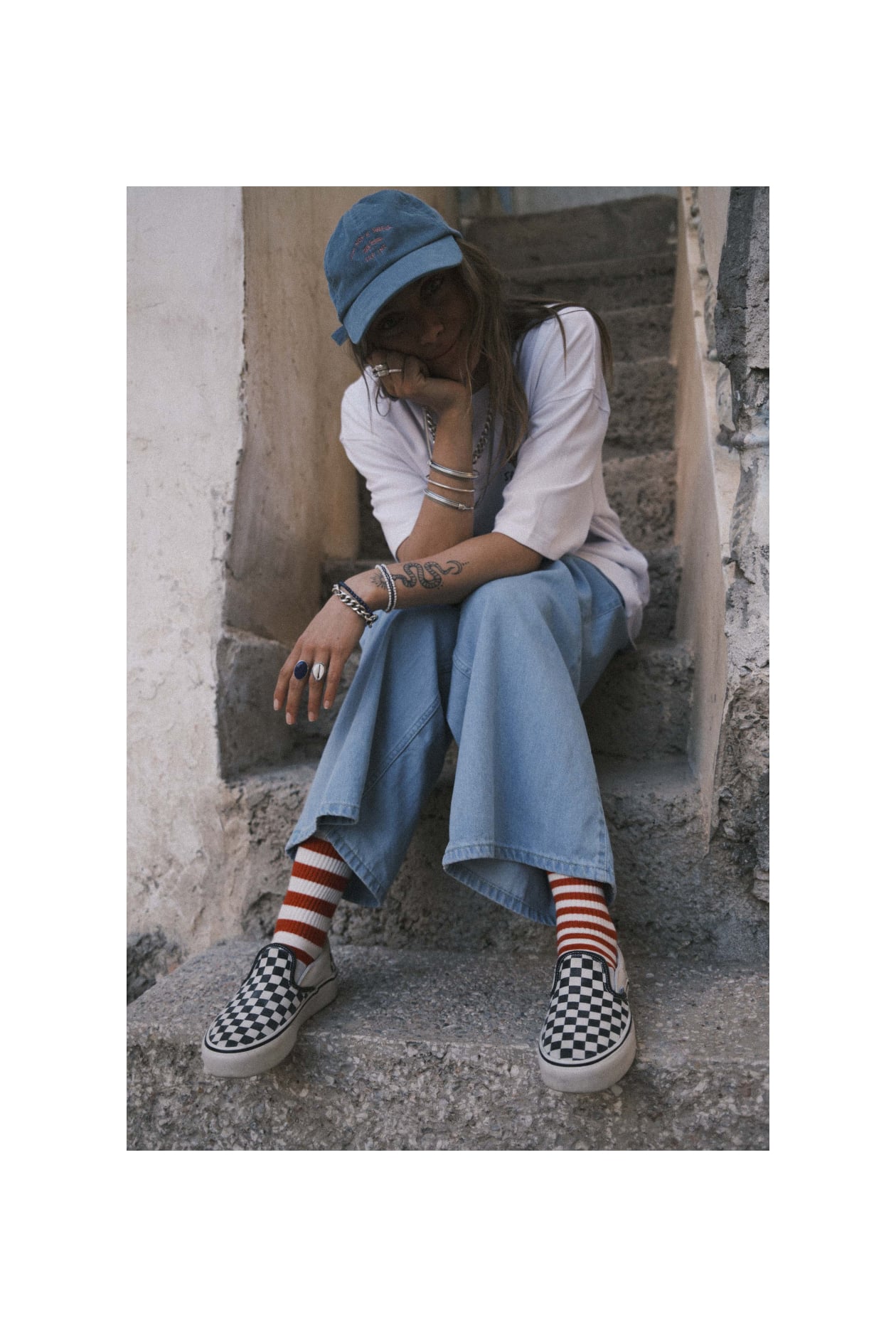 Strap Denim Pants - Light Blue Strap Denim Pants - Light Blue