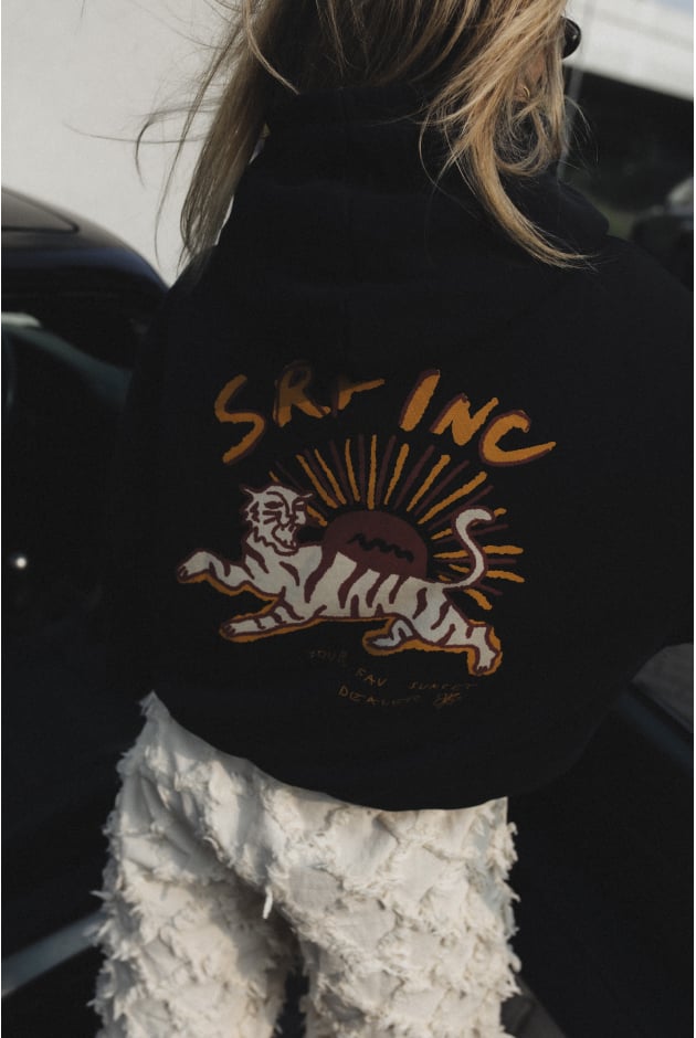Sunset Dealer Hoodie - Acid Black | Surf Inc. Sunset Dealer Hoodie - Acid Black | Surf Inc.