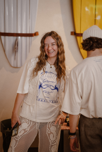 Cosmic Pleasure Box Tee - Vintage White