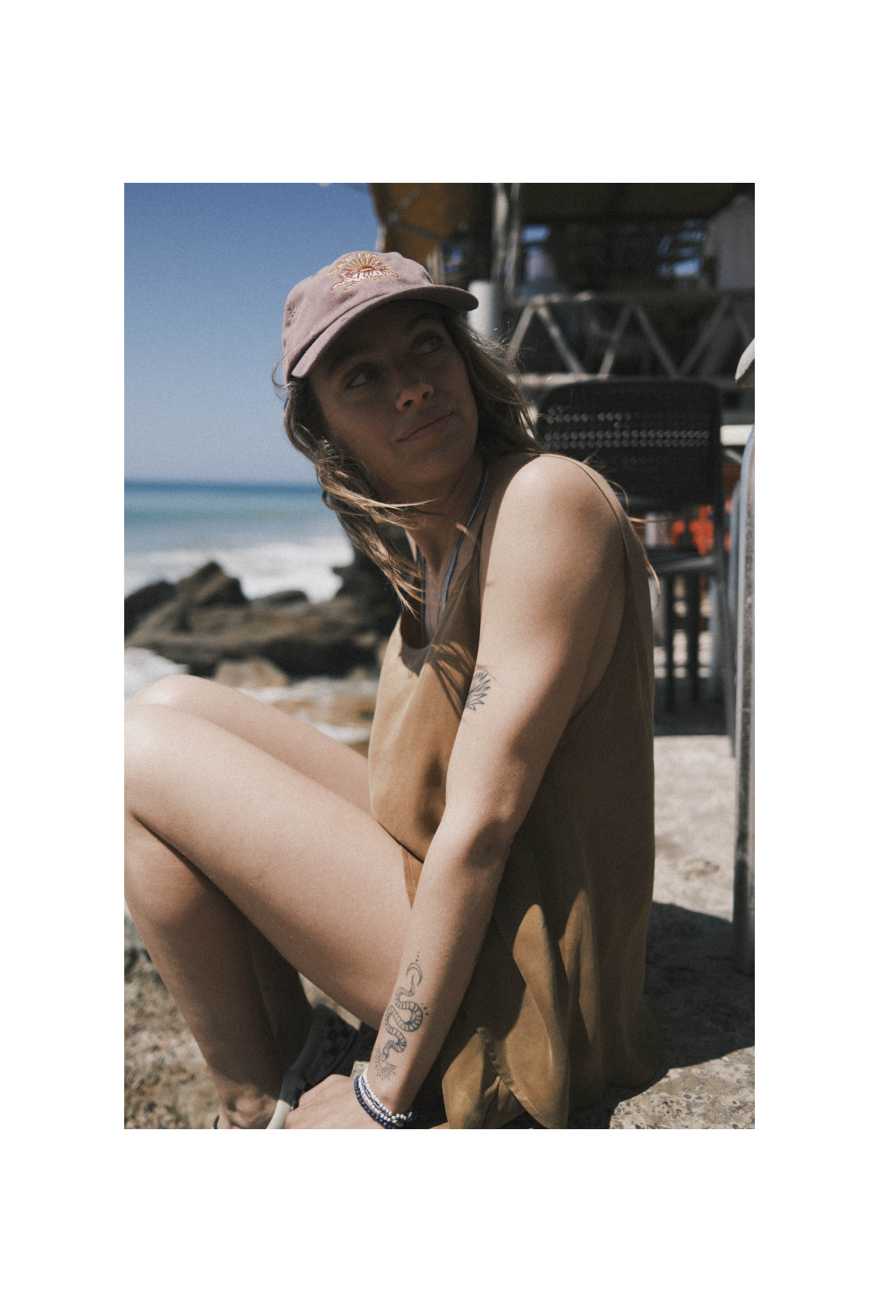 Sunset Dealer Cord Cap - Dirty Pink