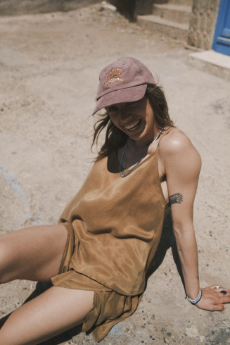 Sunset Dealer Cord Cap - Dirty Pink