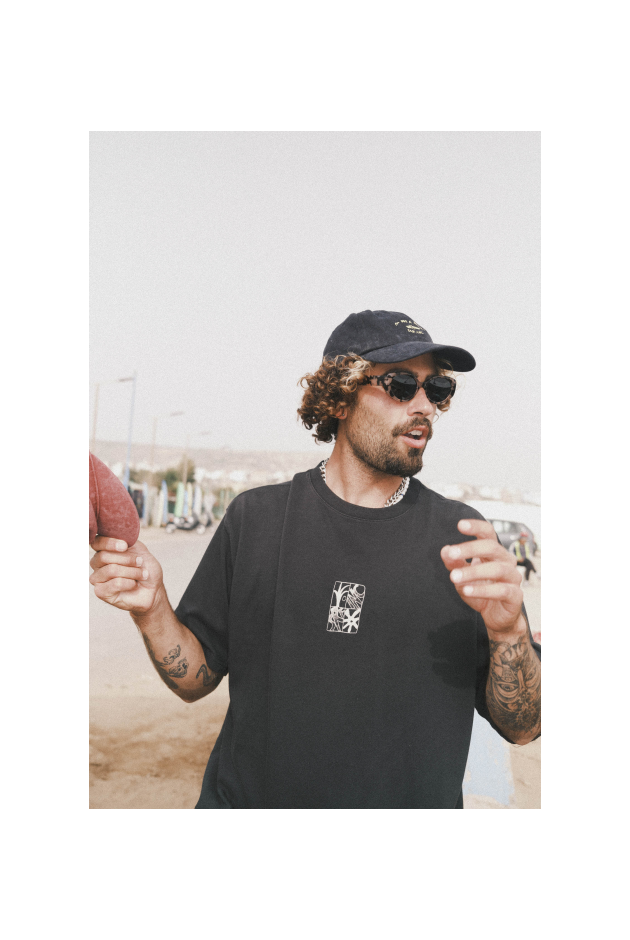 Not A Surfer Washed Cap - Acid Black And Mellow Yellow