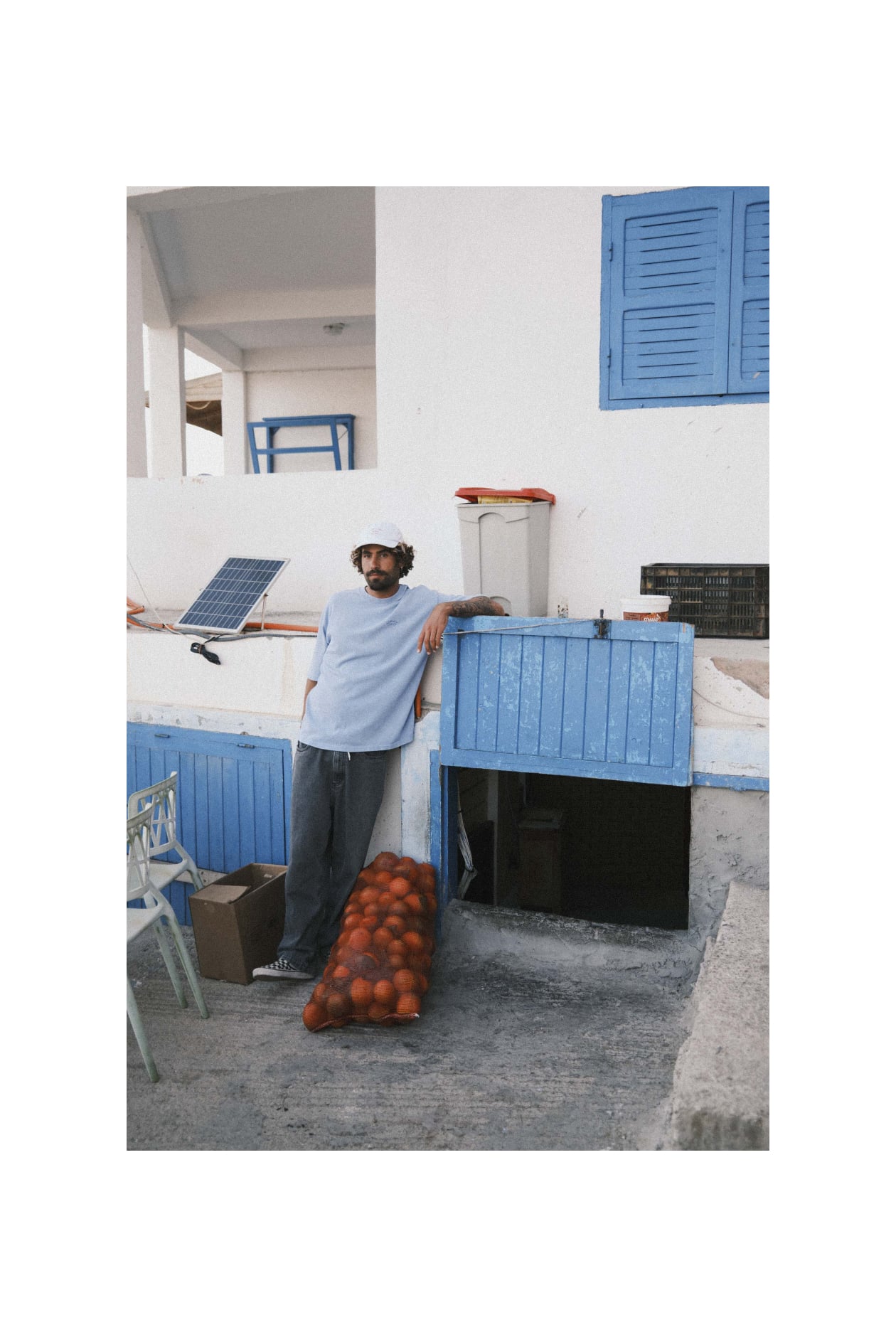 Not A Surfer Washed Cap - Light Blue