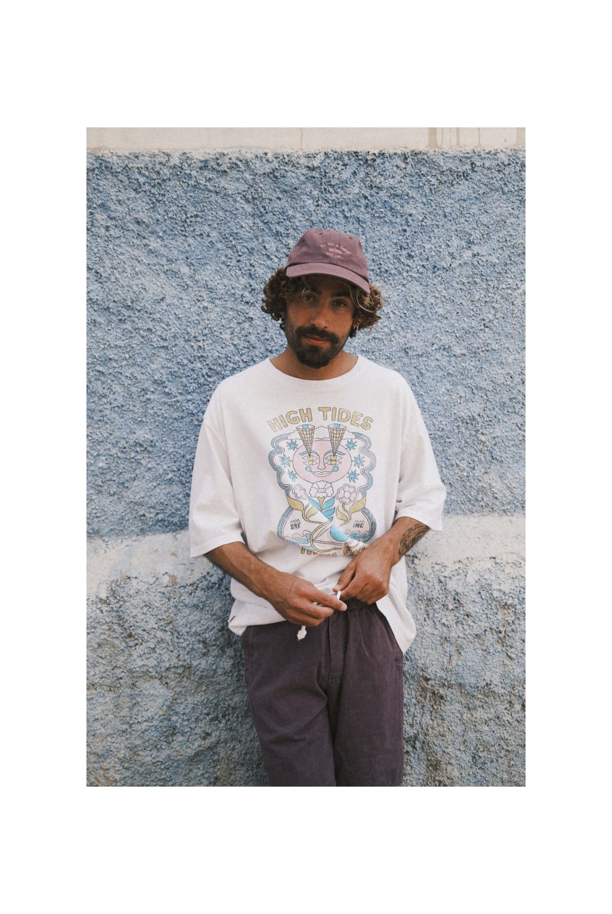 Not A Surfer Washed Cap - Deep Purple Not A Surfer Washed Cap - Deep Purple