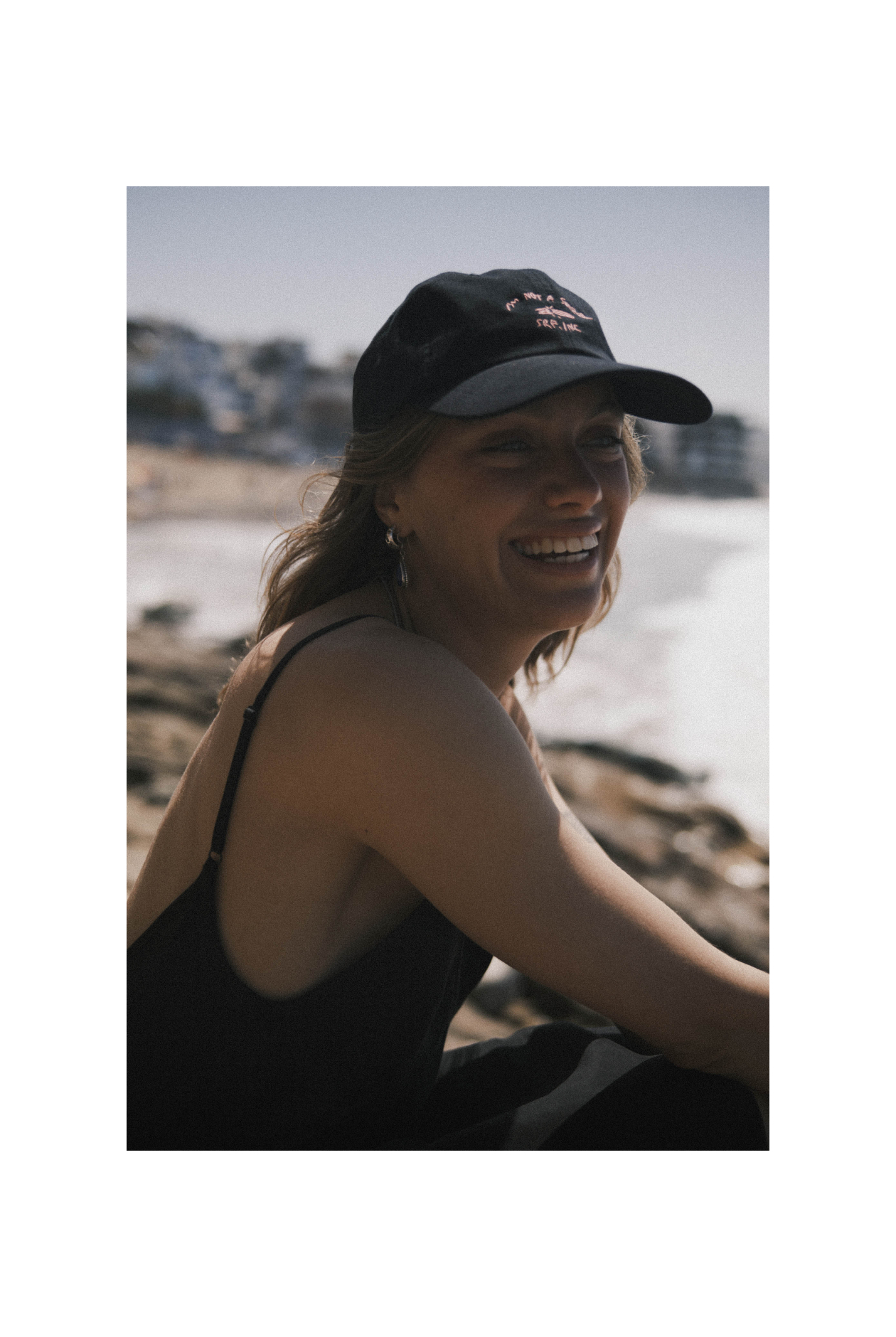 Not A Surfer Washed Cap - Acid Black And Dirty Pink Not A Surfer Washed Cap - Acid Black And Dirty Pink