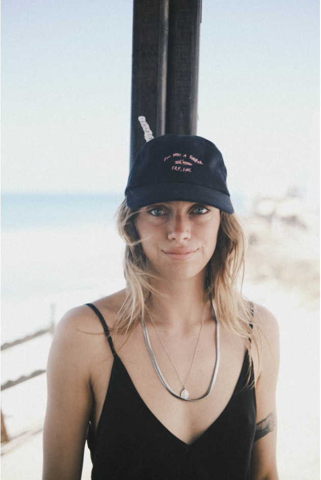 Not A Surfer Washed Cap - Acid Black And Dirty Pink Not A Surfer Washed Cap - Acid Black And Dirty Pink