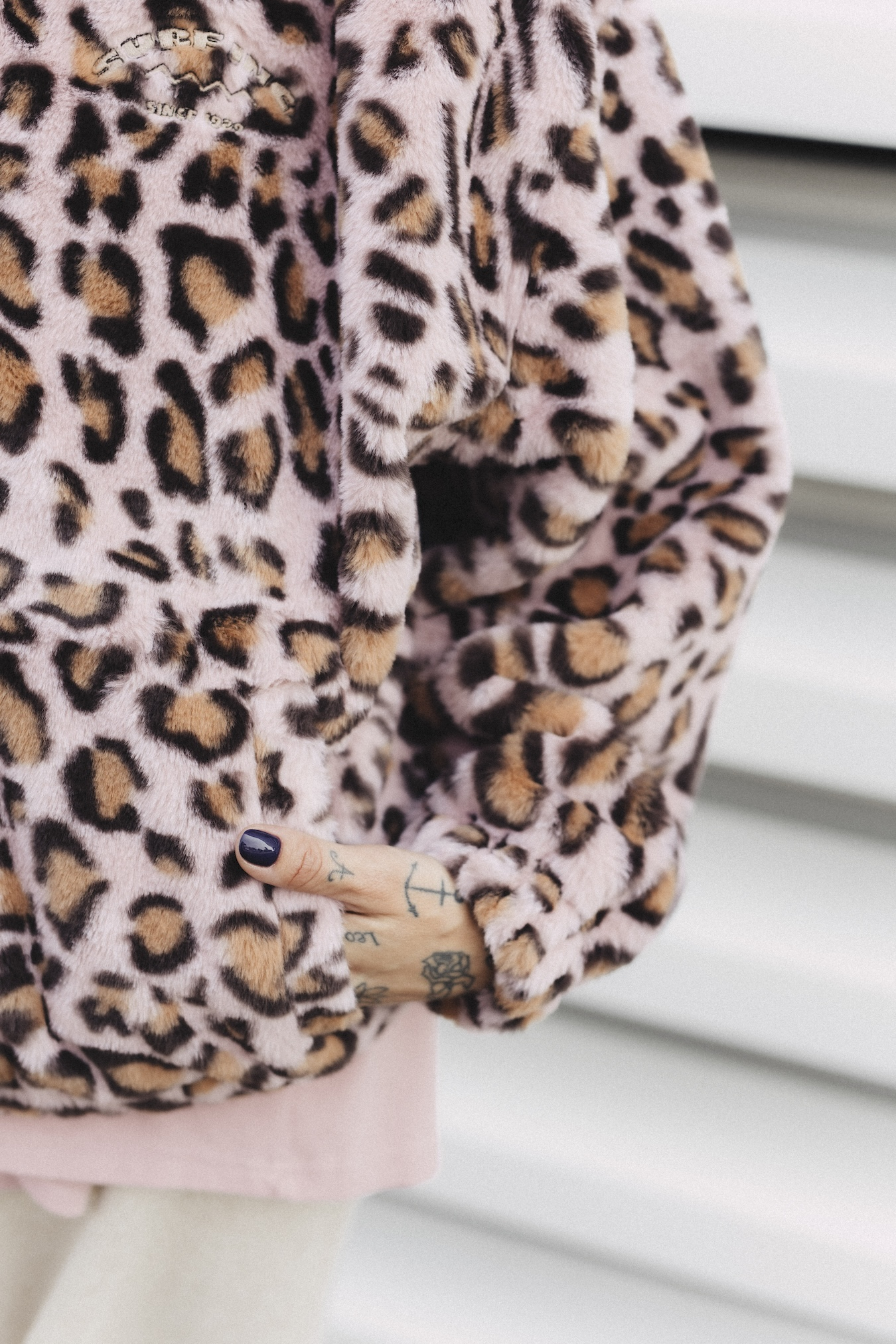 Wild Fuzz High Neck Sweat - Pink Kush