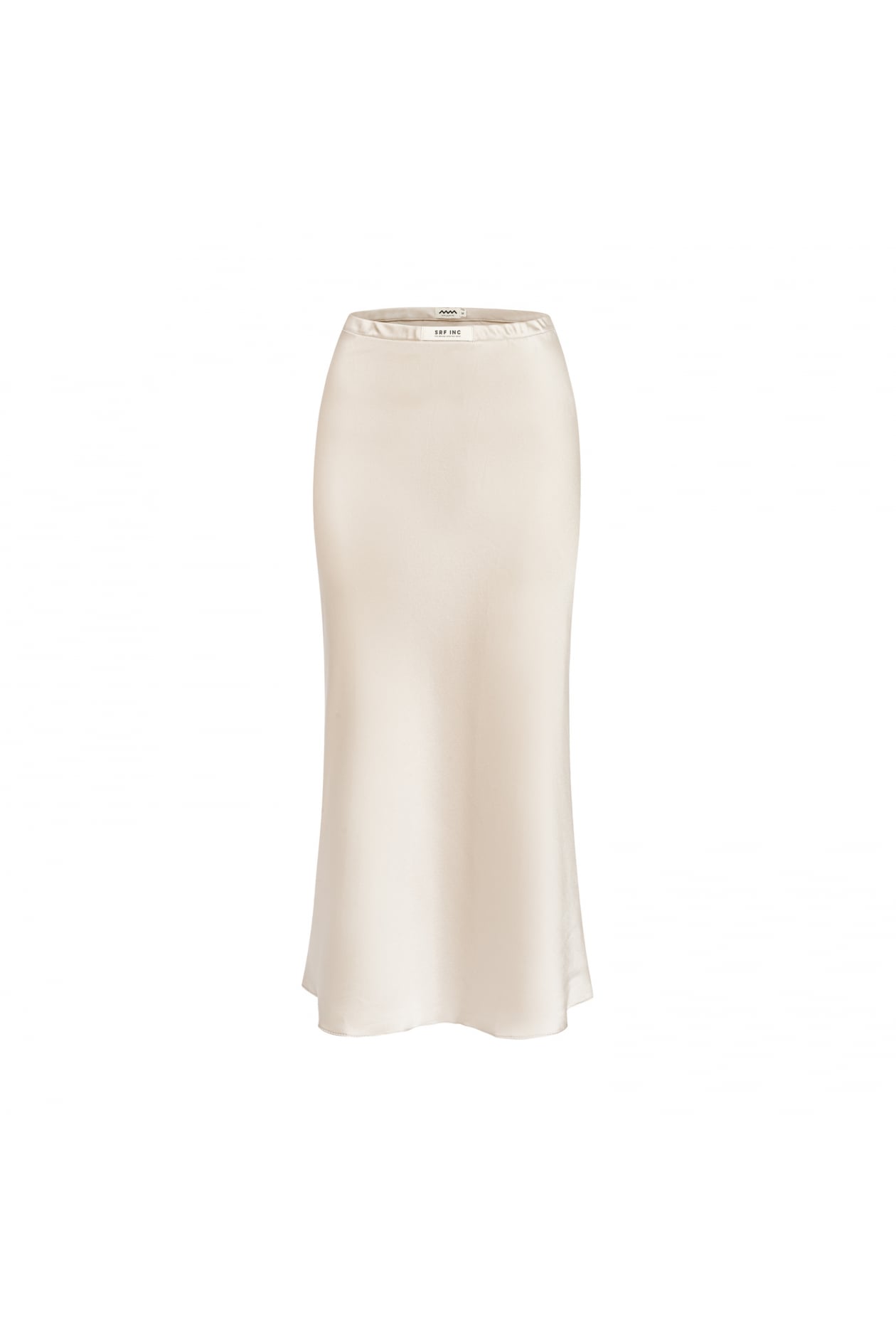 Twisted Silk Skirt - Champagne | Surf Inc. Twisted Silk Skirt - Champagne | Surf Inc.
