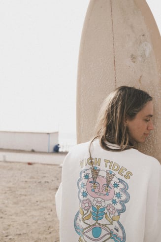 High Tides Sweat - Vintage White