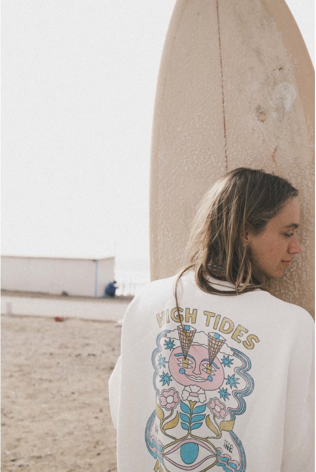 High Tides Sweat - Vintage White
