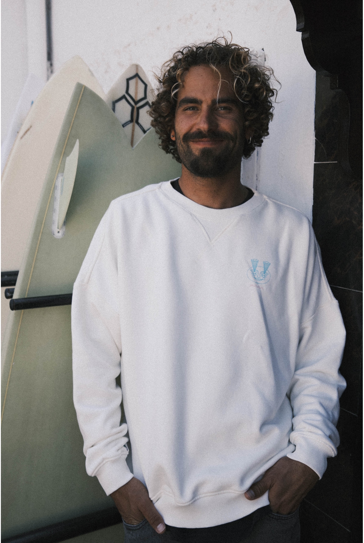 High Tides Sweat - Vintage White