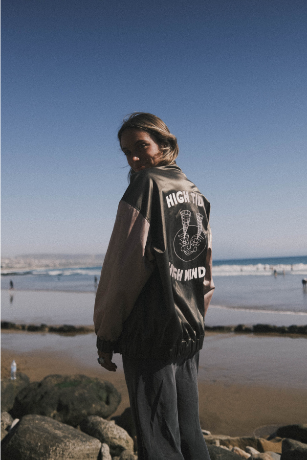 Satin Bomber Jacket - Olive Satin Bomber Jacket - Olive