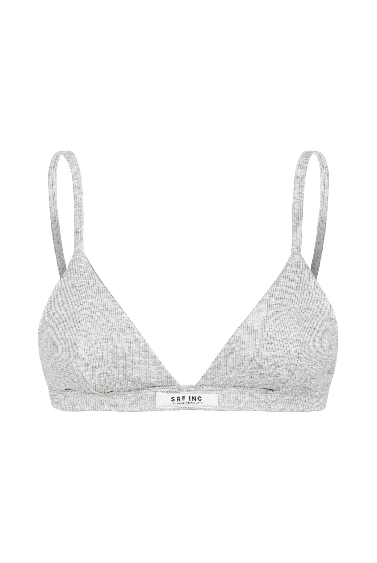 Stripe Lyocell Triangle Bra - Stone Grey Stripe Lyocell Triangle Bra - Stone Grey
