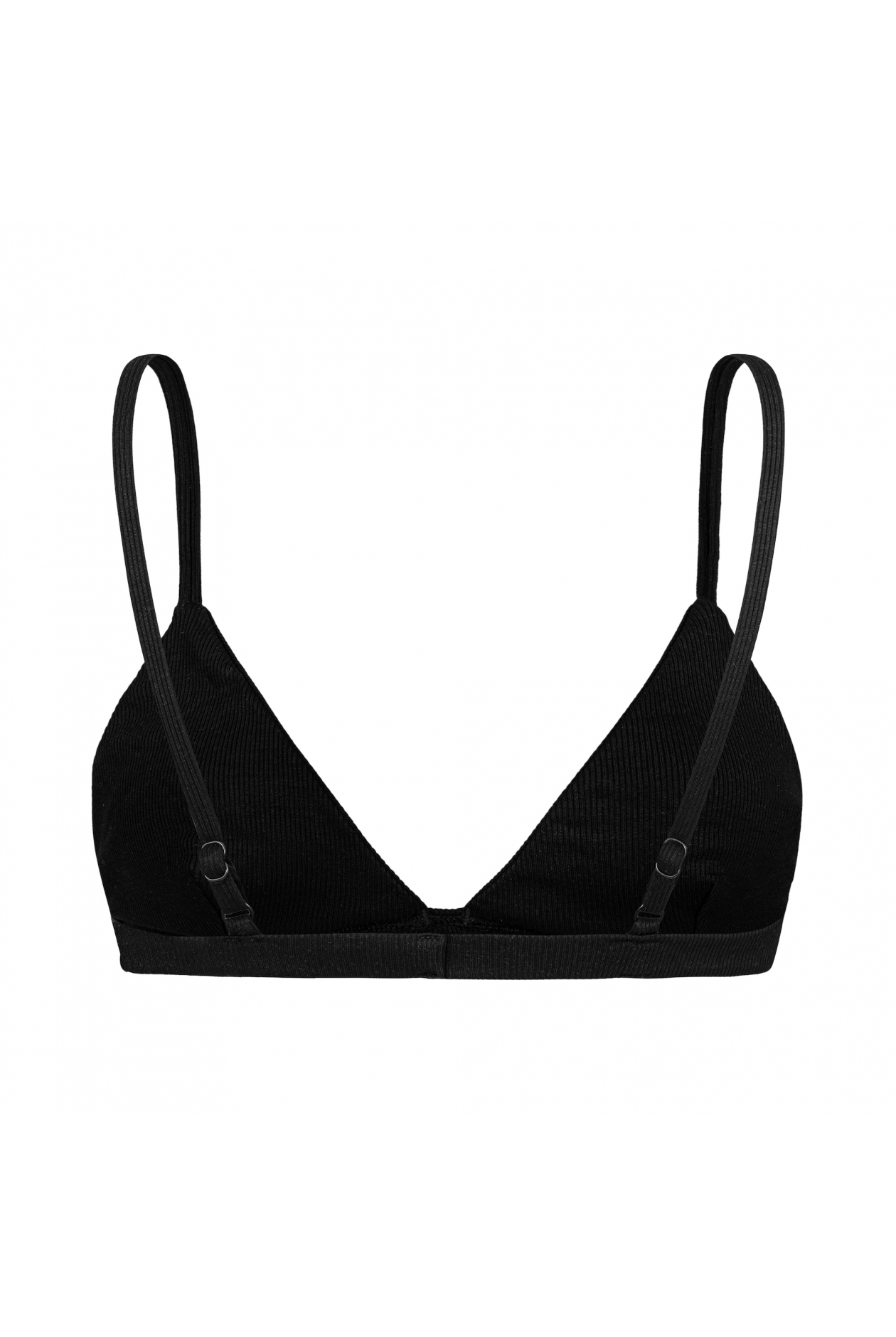 Stripe Lyocell Triangle Bra - Space Black Stripe Lyocell Triangle Bra - Space Black