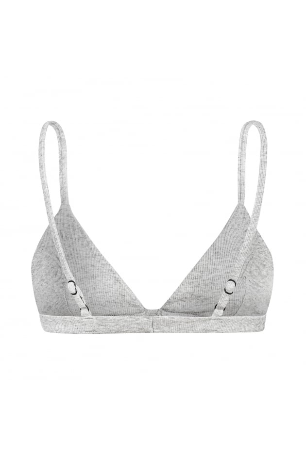 Stripe Lyocell Triangle Bra - Stone Grey Stripe Lyocell Triangle Bra - Stone Grey
