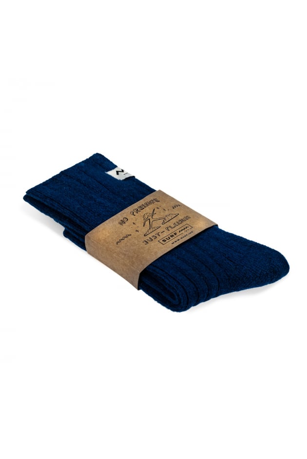 Just Pleasure Wool Socks - Deep Blue Just Pleasure Wool Socks - Deep Blue